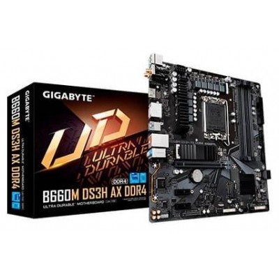 PLACA BASE GIGABYTE B660M DS3H AX 1700 MATX 2XDDR4 en Huesoi